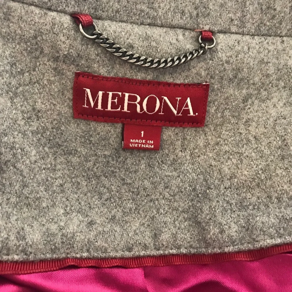 Merona Gray Pea Coat - Picture 9 of 11